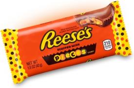 Шоколадные тарталетки Hershey’s Reese's с арахисовой пастой и драже 42 грамма