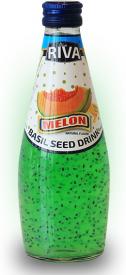 Basil seed drink Melon flavor "Напиток Семена базилика с ароматом дыни" 290мл