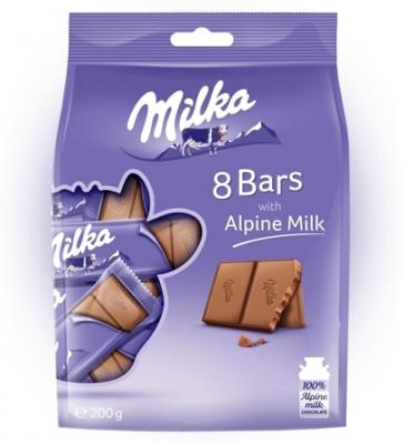 Шоколад Milka Snack Bag Alpine Milk 200 грамм