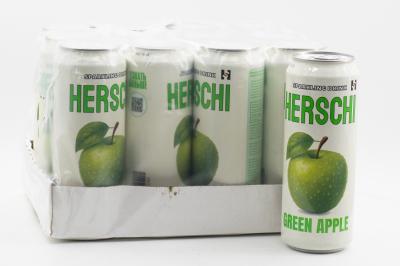 Напиток безалкогольный газированный HERSCHI Green Apple со вкусом Яблока 450мл ж/б