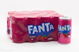 Напиток безалкогольный газированный Fanta Fruity (Иордания) 185мл ж/б