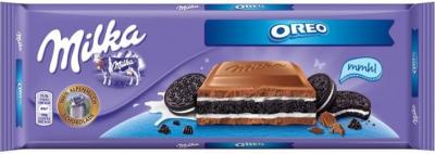 Молочный шоколад Milka With Oreo Cookies 300 гр